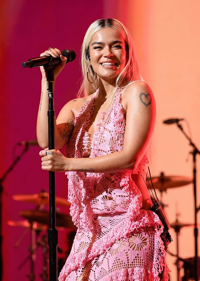 Karol G Performing on Stage