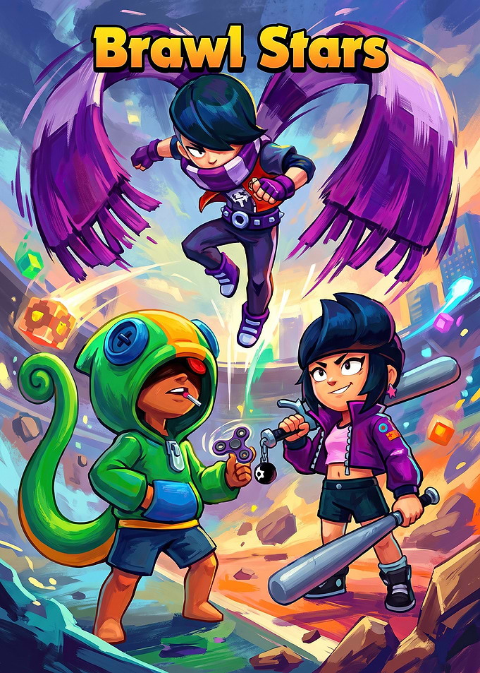 Brawl Stars Characters Poster