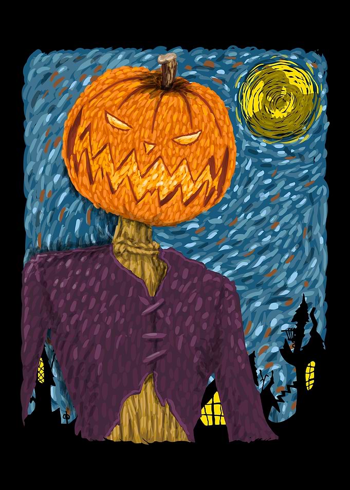 Starry Night in Halloween town