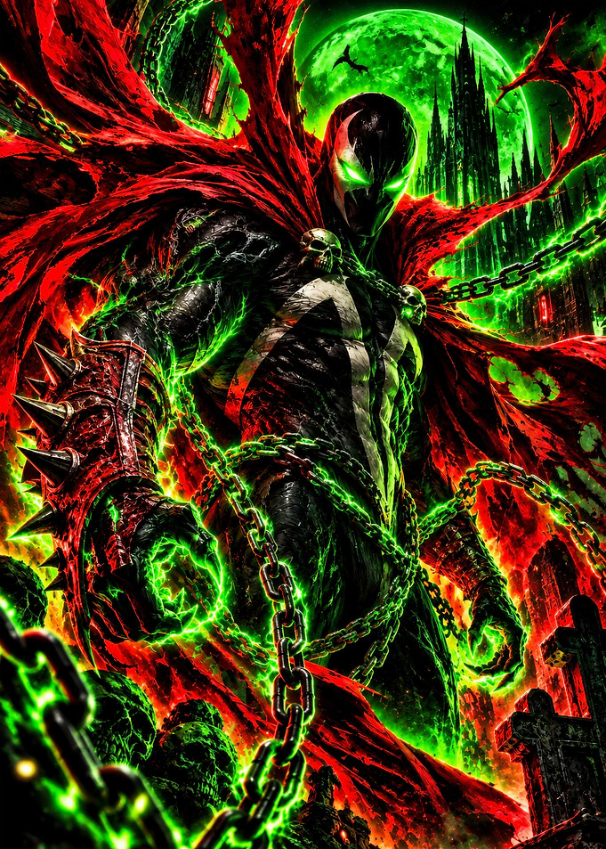 Spawn Comic Book Cover Art