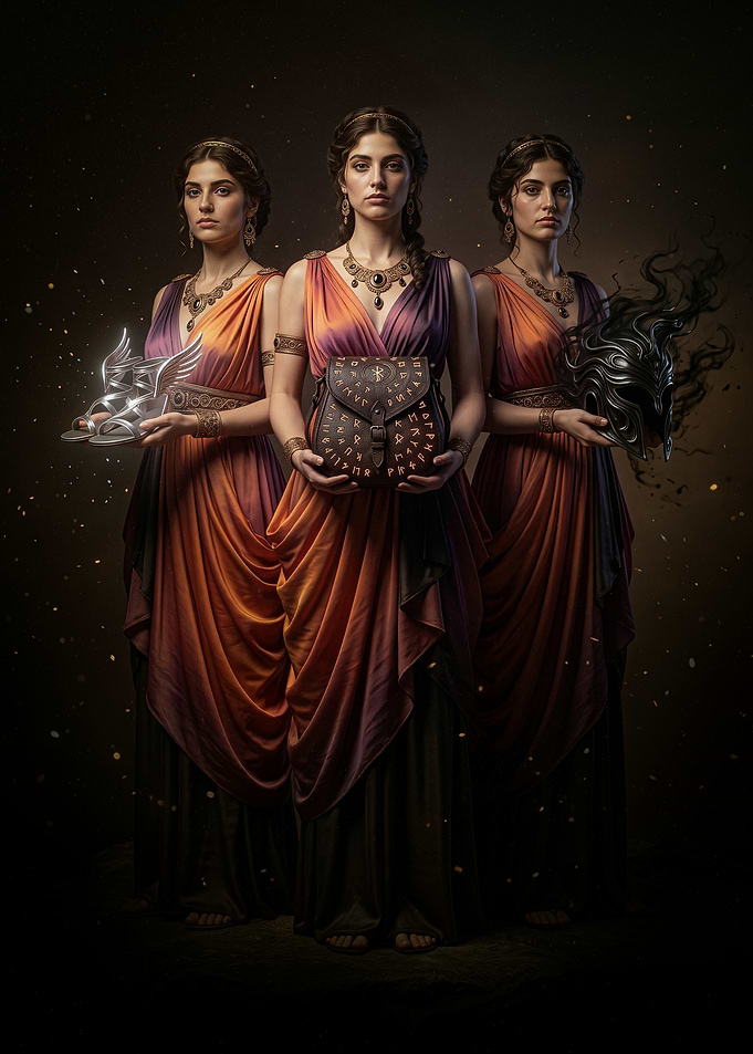 Nymphs of the North and the Three Gifts for Perseus