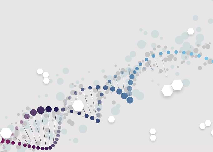 Abstract DNA Helix Scientific Background