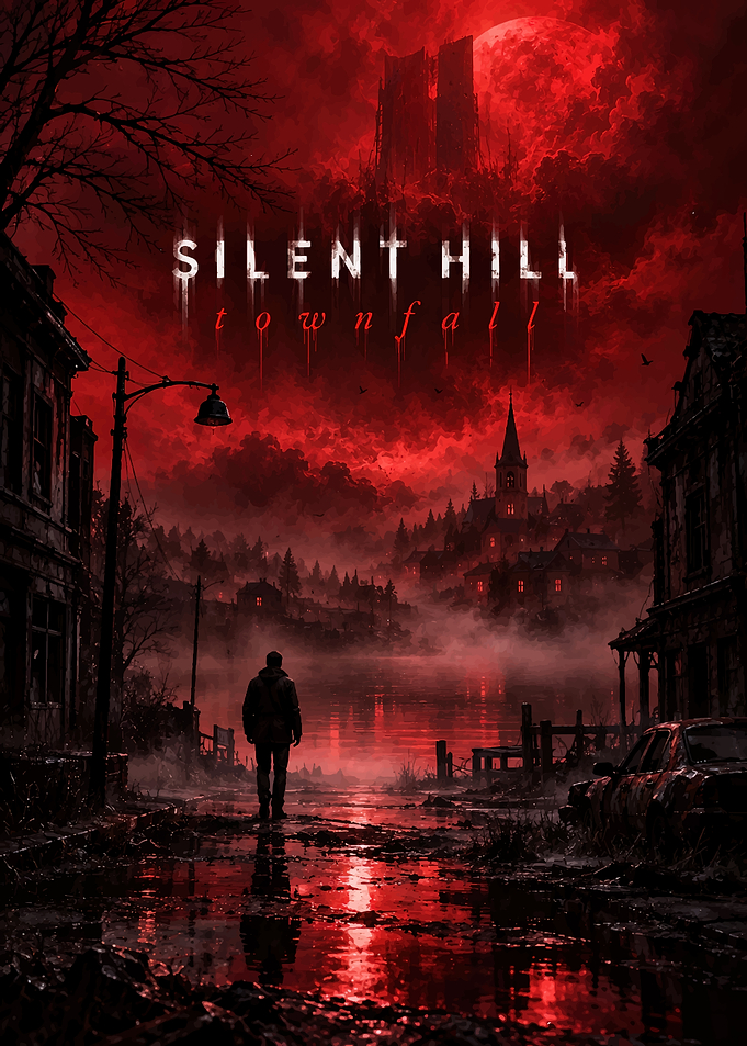 Silent Hill Townfall Horror Poster