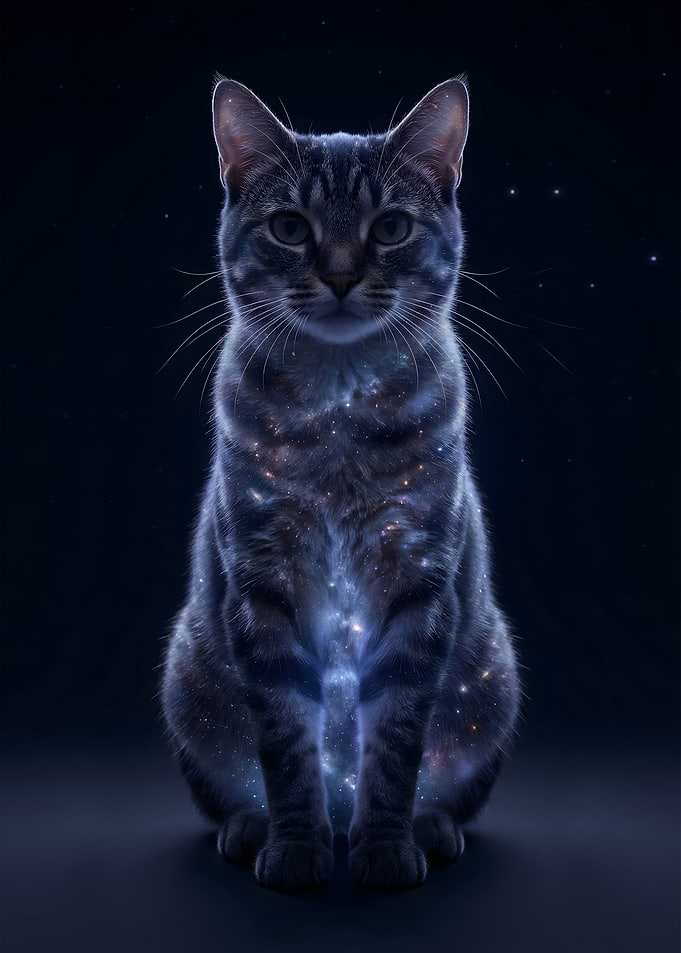 Cosmic Galaxy Tabby Cat