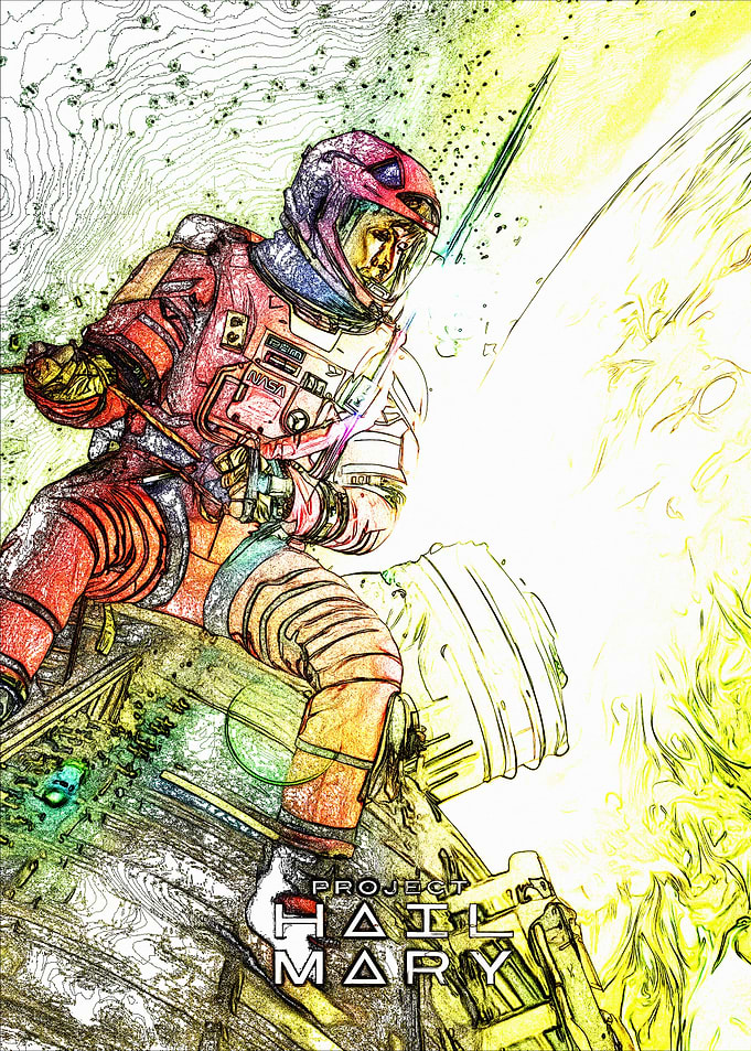 Project Hail Mary Astronaut Poster
