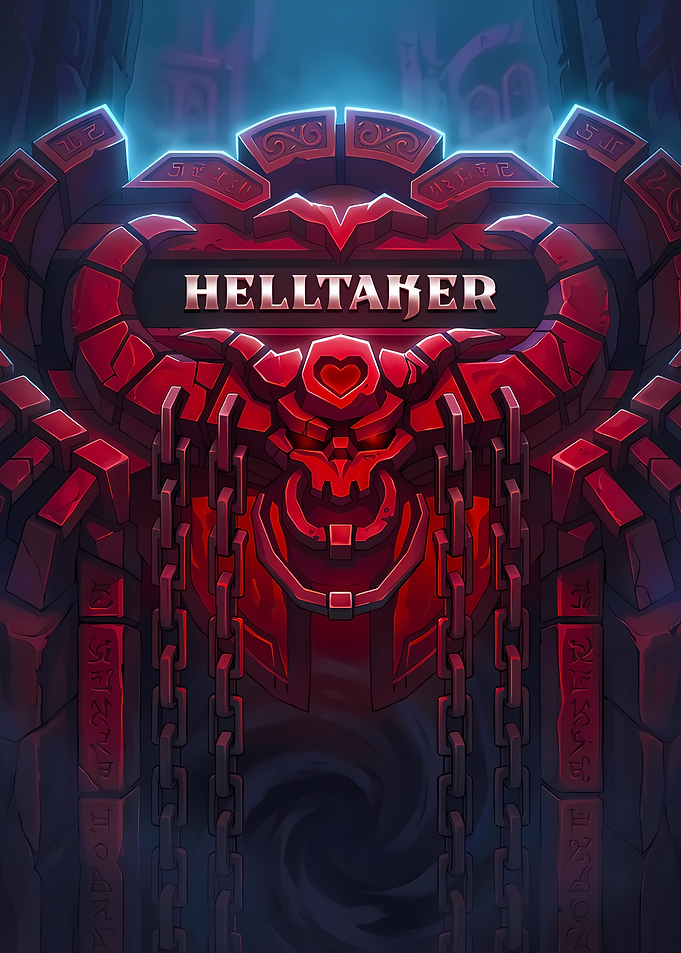 Helltaker Game Logo and Gate