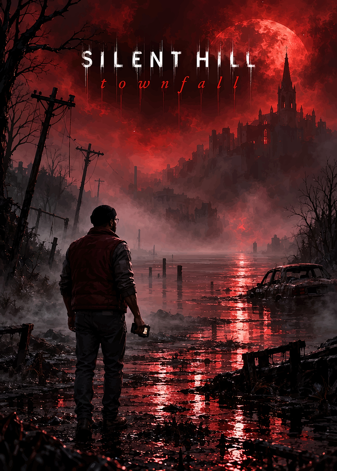 Silent Hill Townfall Horror Poster