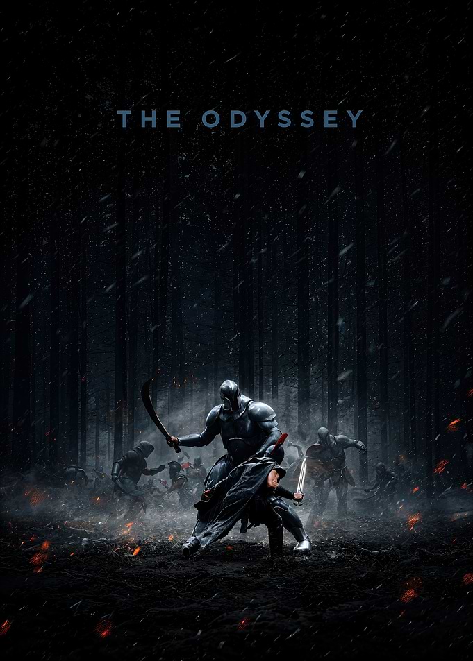 The Odyssey Dark Fantasy Battle Poster
