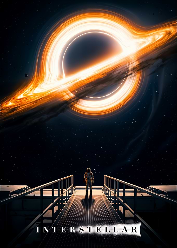 Interstellar Movie Poster Black Hole