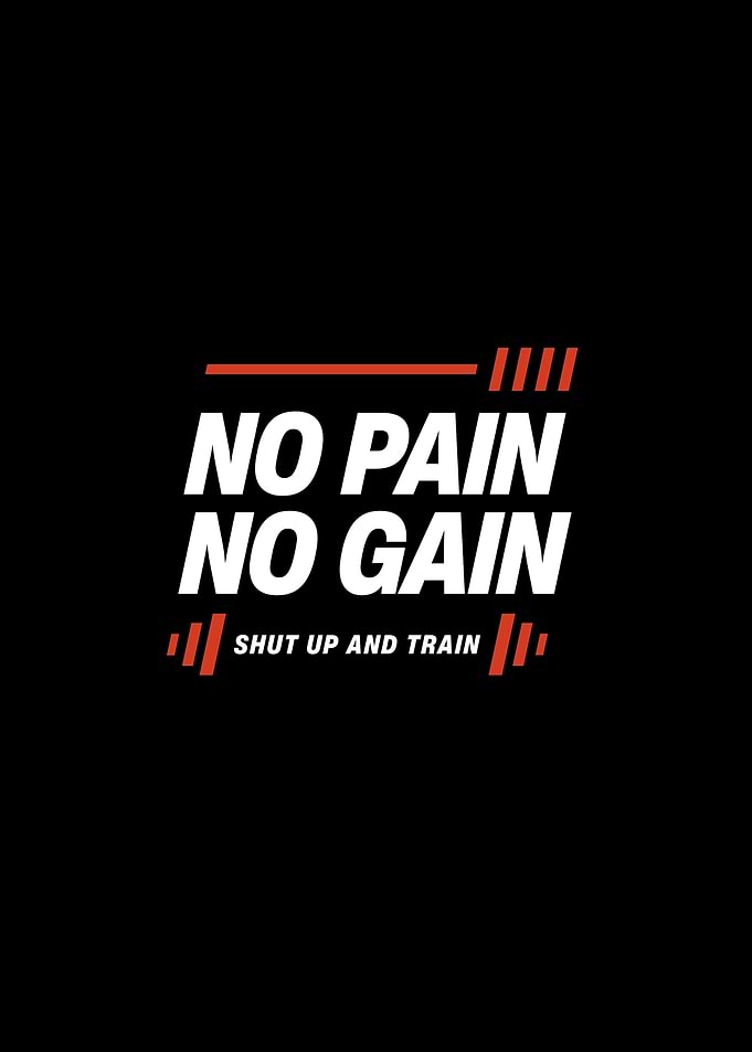 No Pain No Gain Gym Quote
