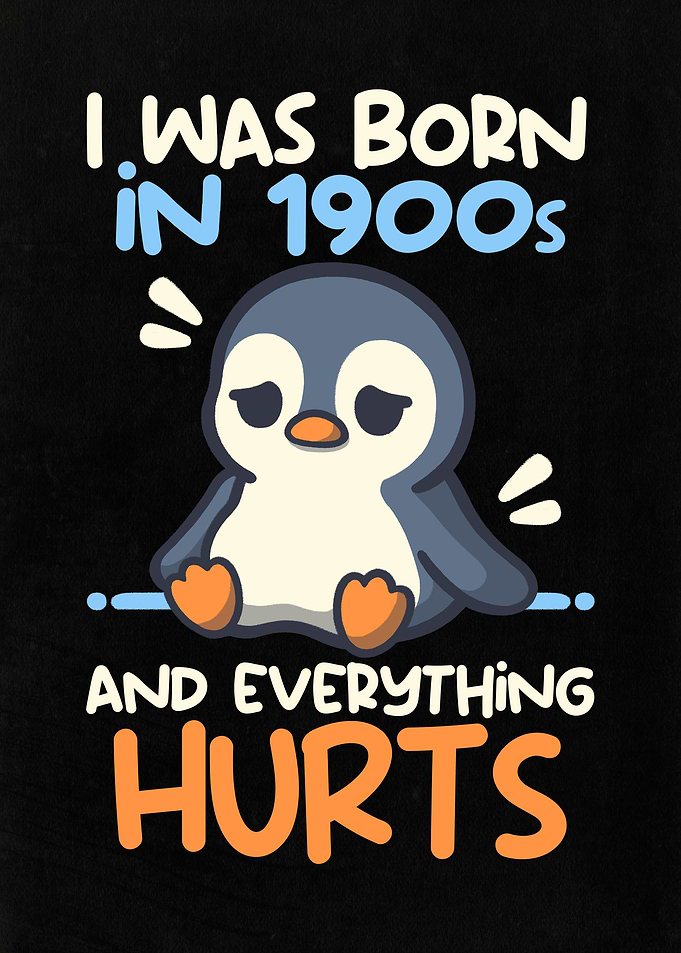 Funny Penguin Born in 1900s