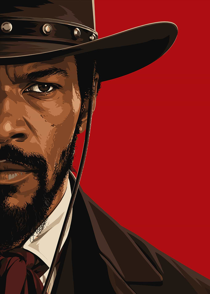Django Unchained Minimalist Portrait