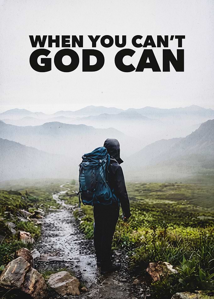 Faith God Quote Hiking Mountain Art