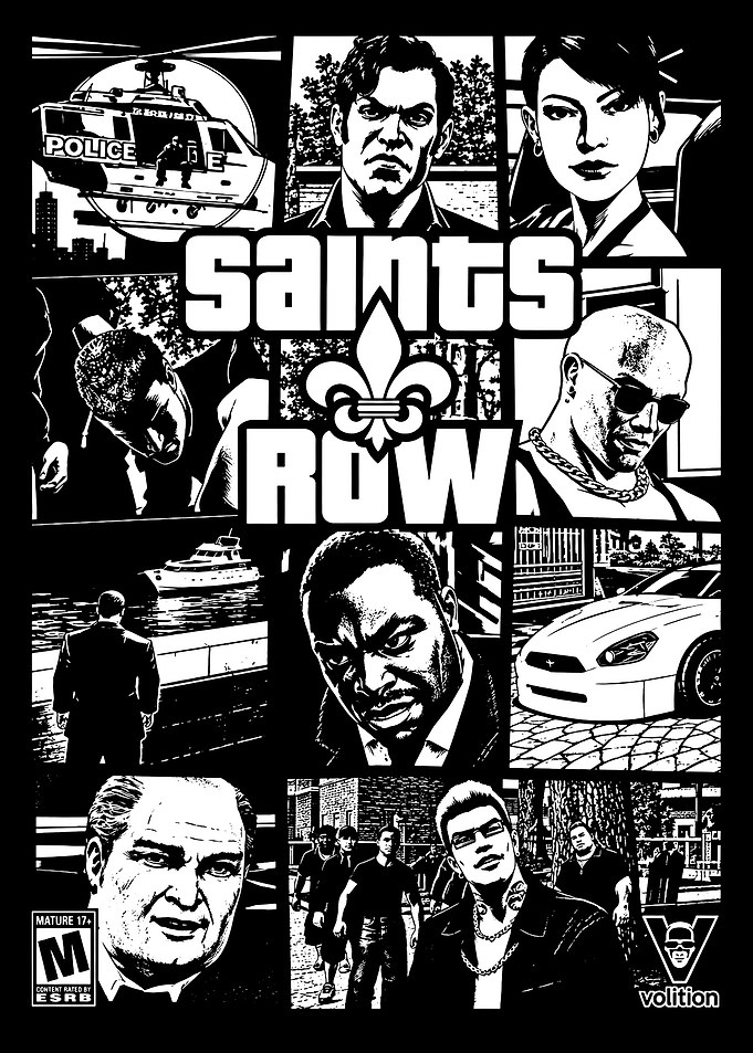 Saints Row Video Game Poster