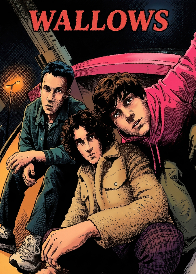 Wallows Band Comic Style Illustration