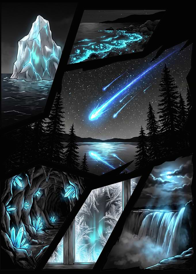 Blue Night Sky Aesthetic