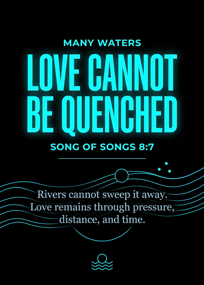 Inspirational Song of Songs Quote Poster