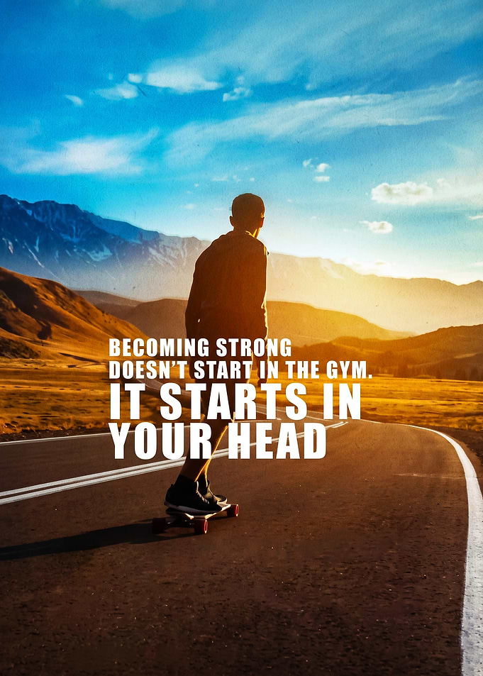 Motivation Fitness Mindset Poster
