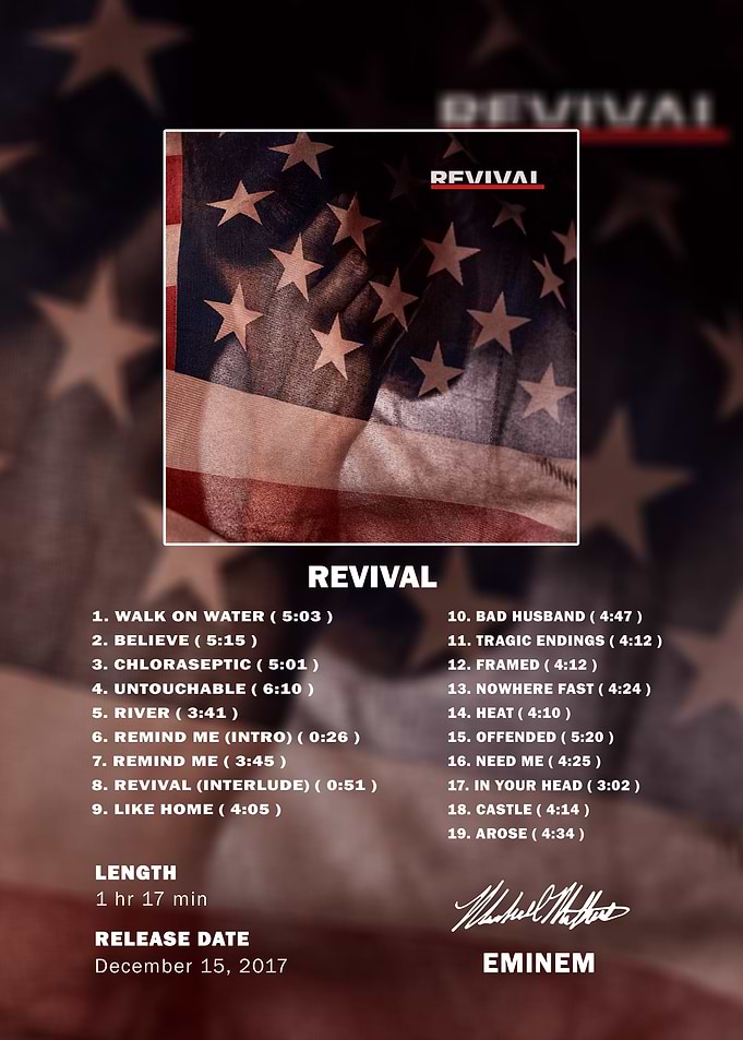 Eminem Revival Album Tracklist Poster