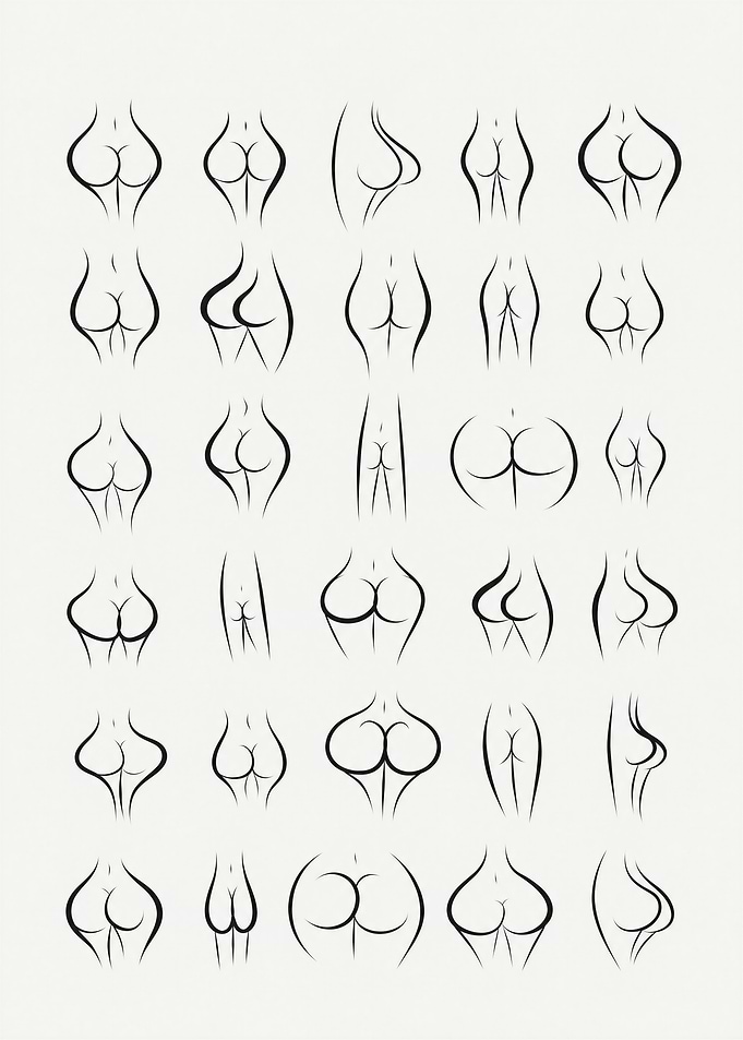 Minimalist Bums in Black & White