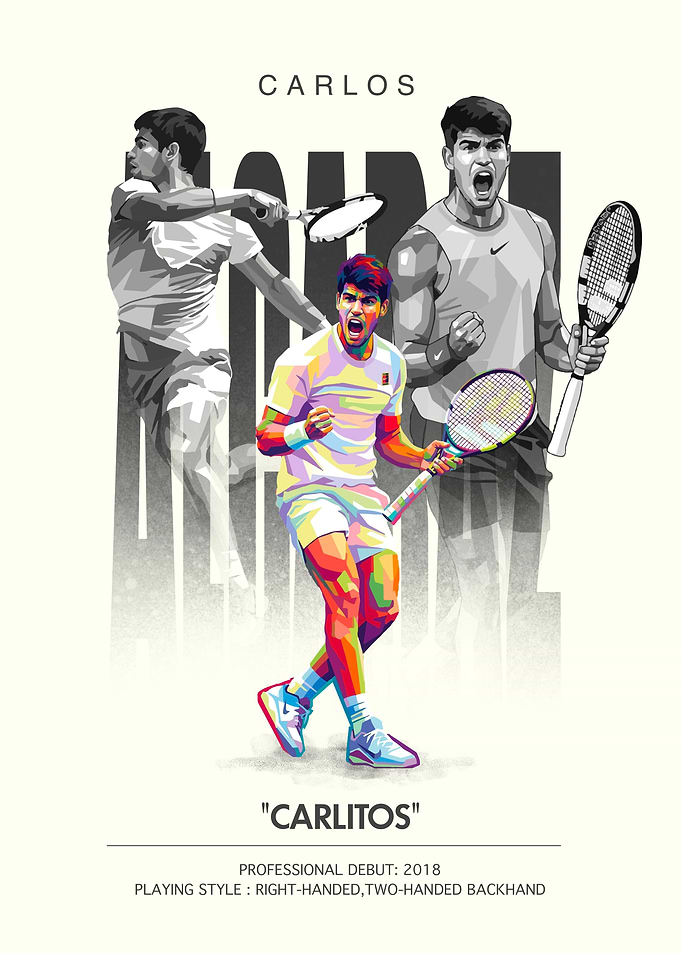 Carlos Alcaraz Pop Art Poster