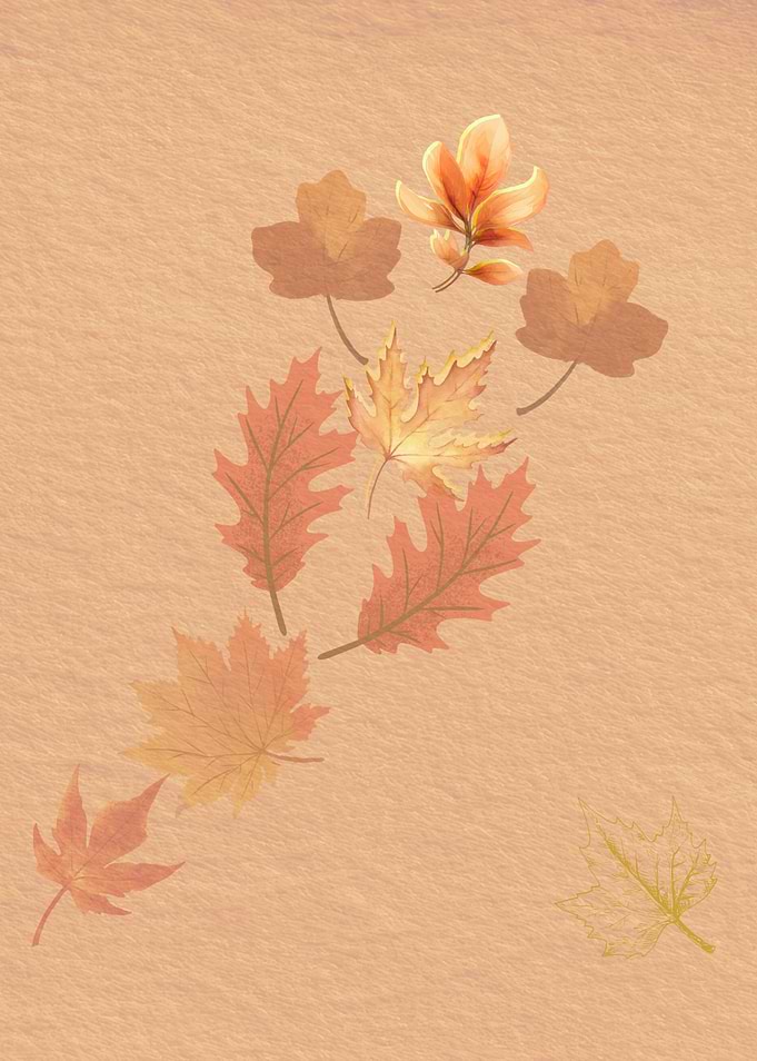 Autumn Leaves Falling Illustration