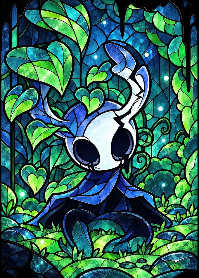 Hollow Knight Stained Glass Art