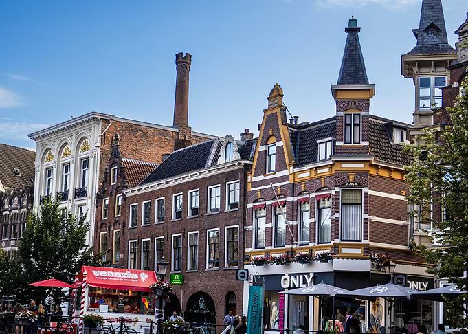 Historic Utrecht Street Scene