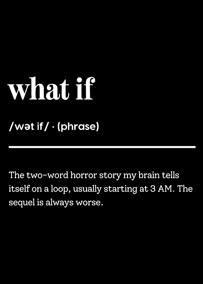 What If Definition Text Art