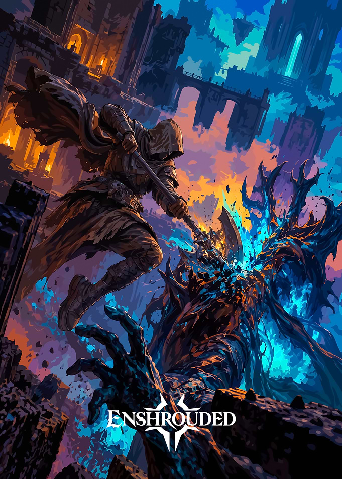 Enshrouded Game Key Art Poster