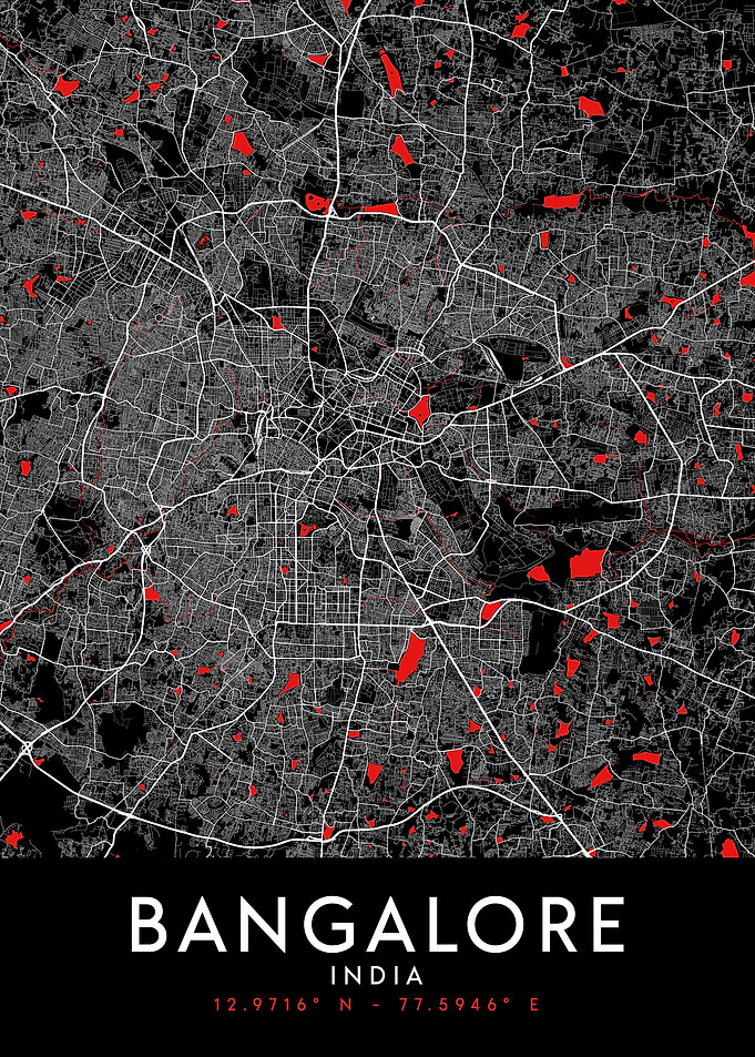 Bangalore Dark Map
