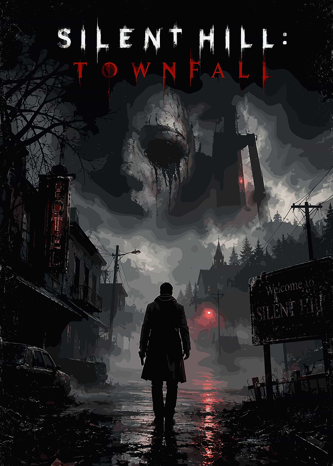 Silent Hill Townfall Horror Poster