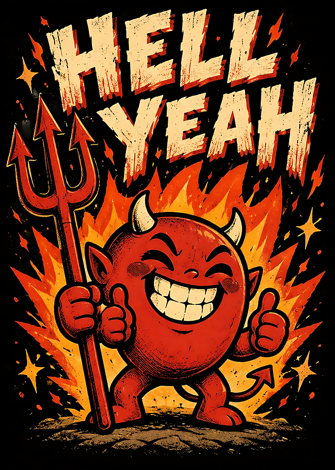 Cute Devil Giving Thumbs Up
