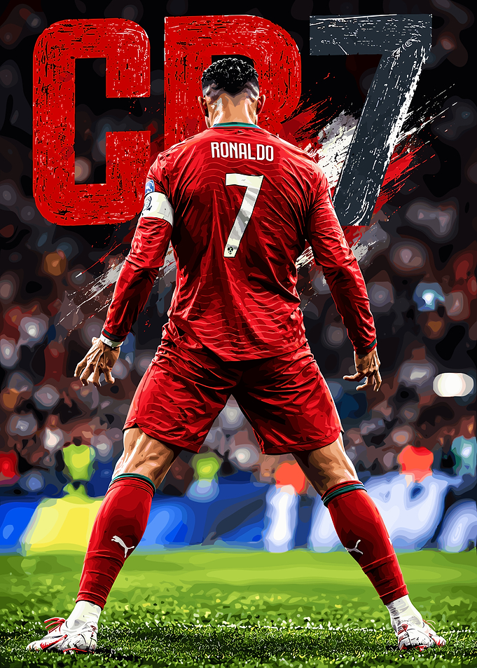 Cristiano Ronaldo CR7 Soccer Poster