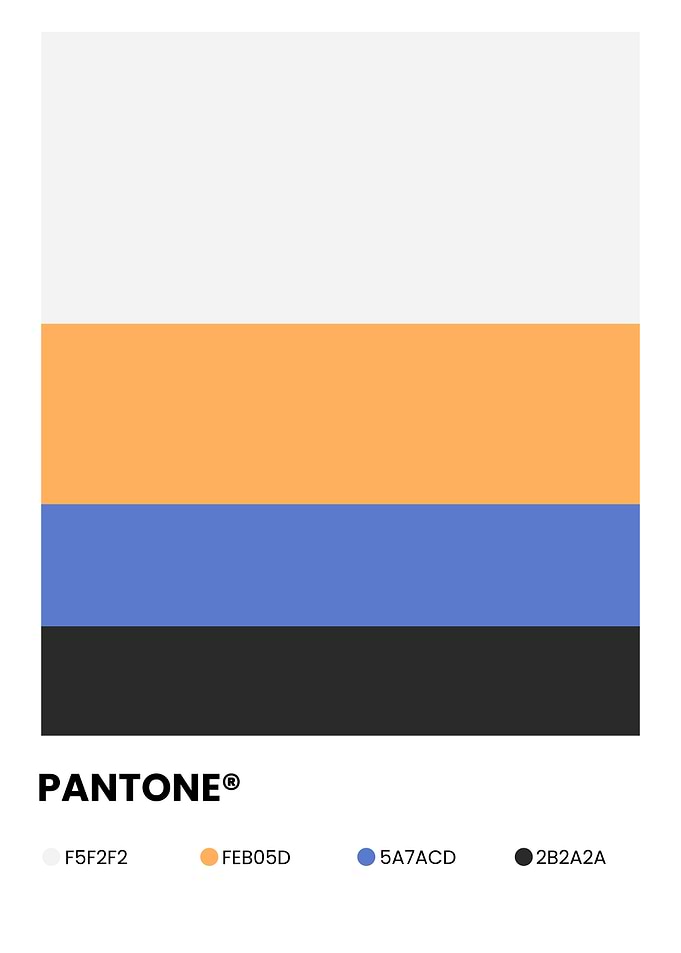 Pantone Color Palette Minimalist Graphic