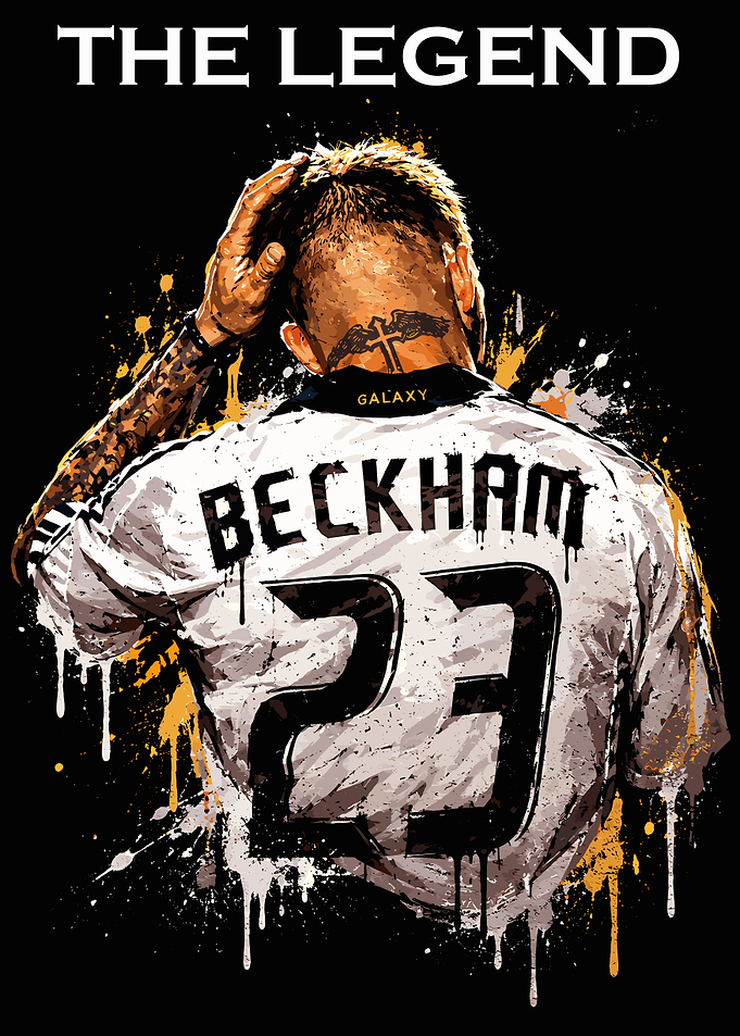 David Beckham LA Galaxy Legend Poster