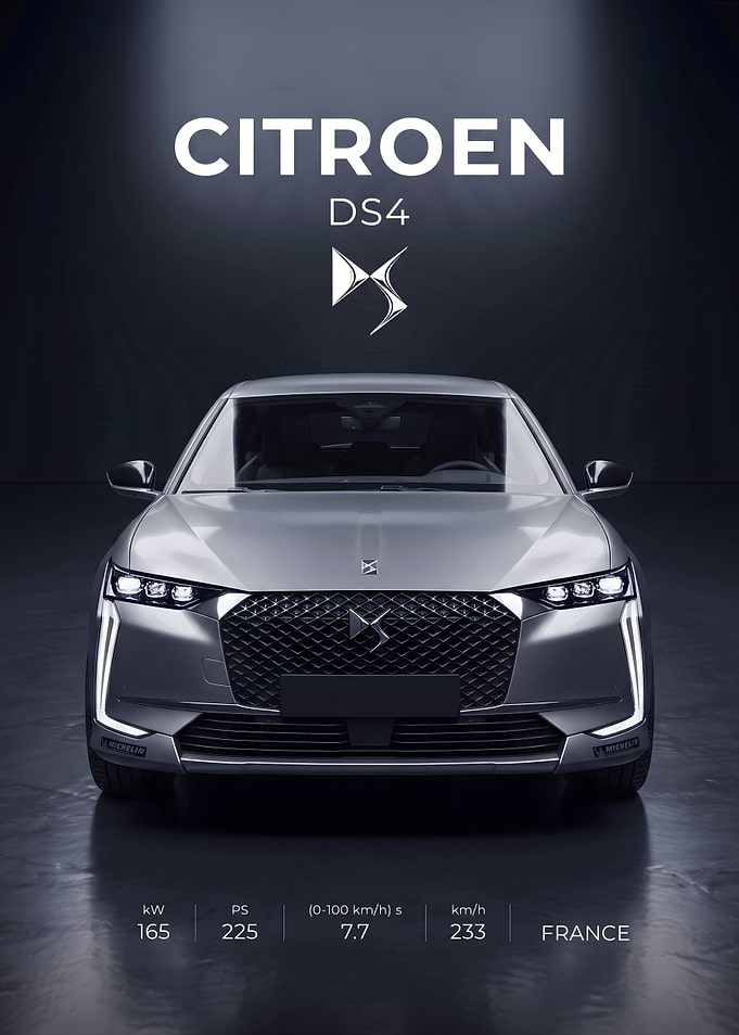 Citroen DS4 Luxury Car Poster