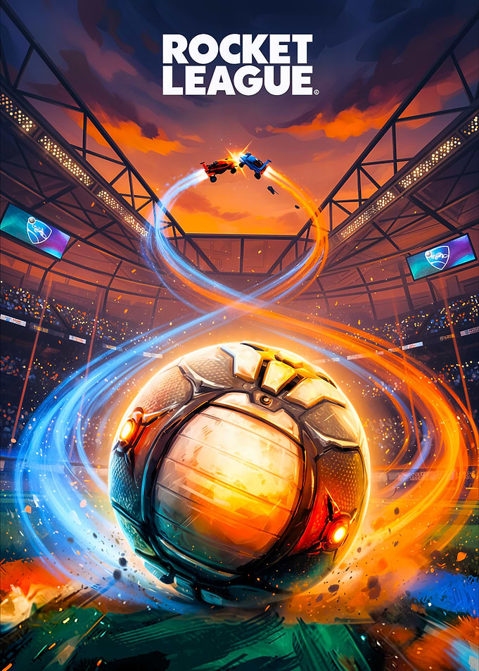 Rocket League Game Poster