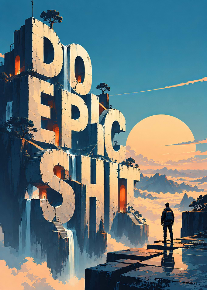 Do Epic Shit Mountain Landscape motivational