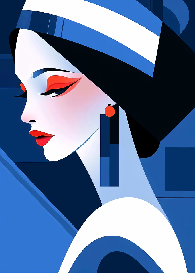 Stylized Portrait of a Woman