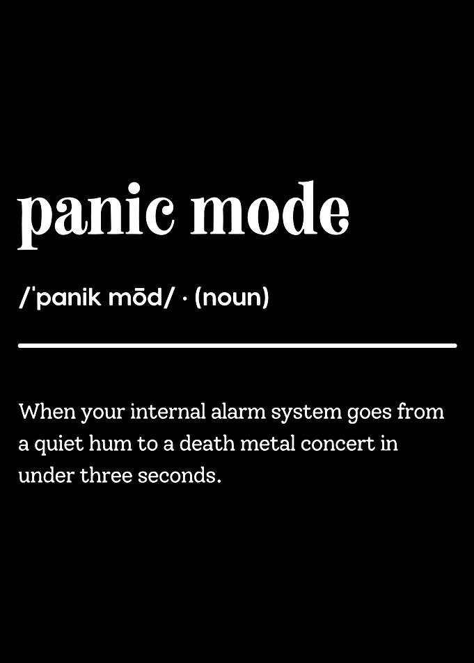 Panic Mode Definition Poster