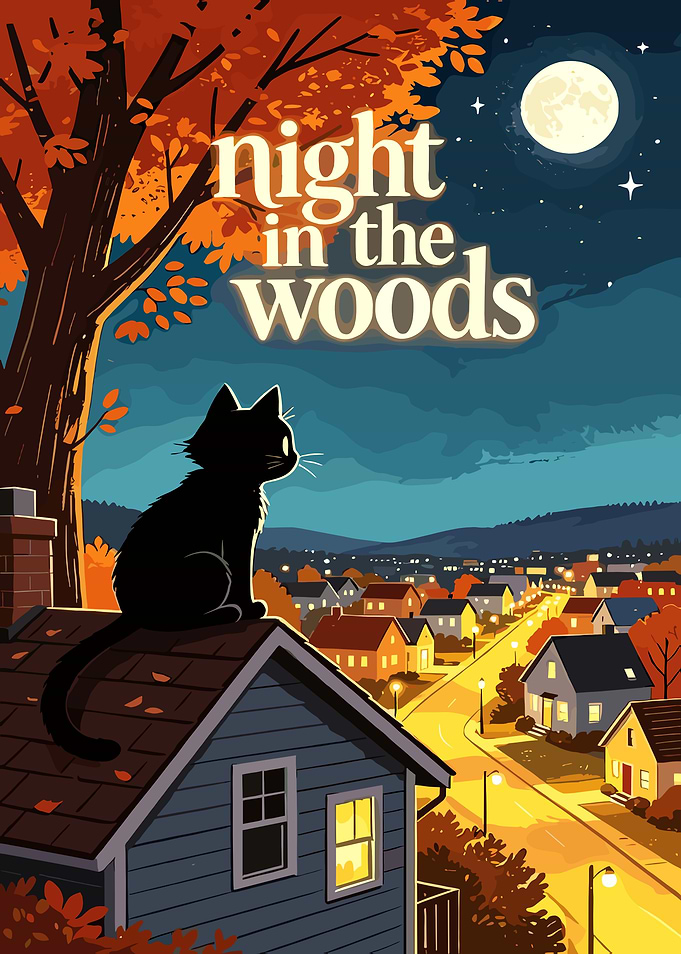 Night in the Woods Game Poster
