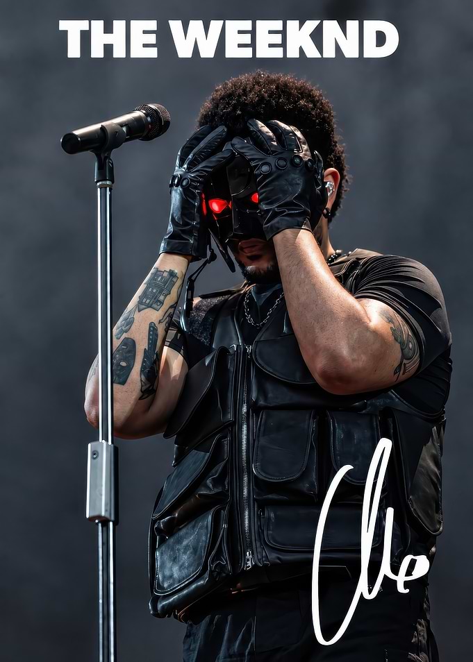 The Weeknd Concert Performance Poster