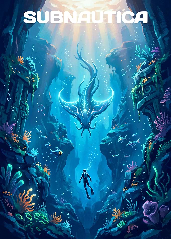 Subnautica Underwater Exploration Poster