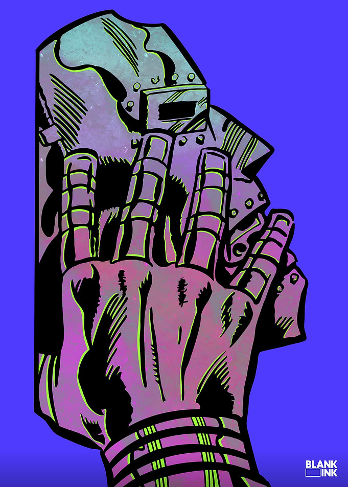Iron Dictator Shadow - Dark Graphic Novel Print