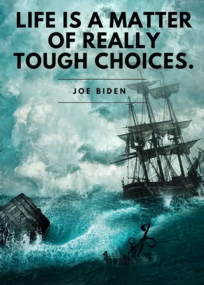 Quote Ship Storm Ocean Poster