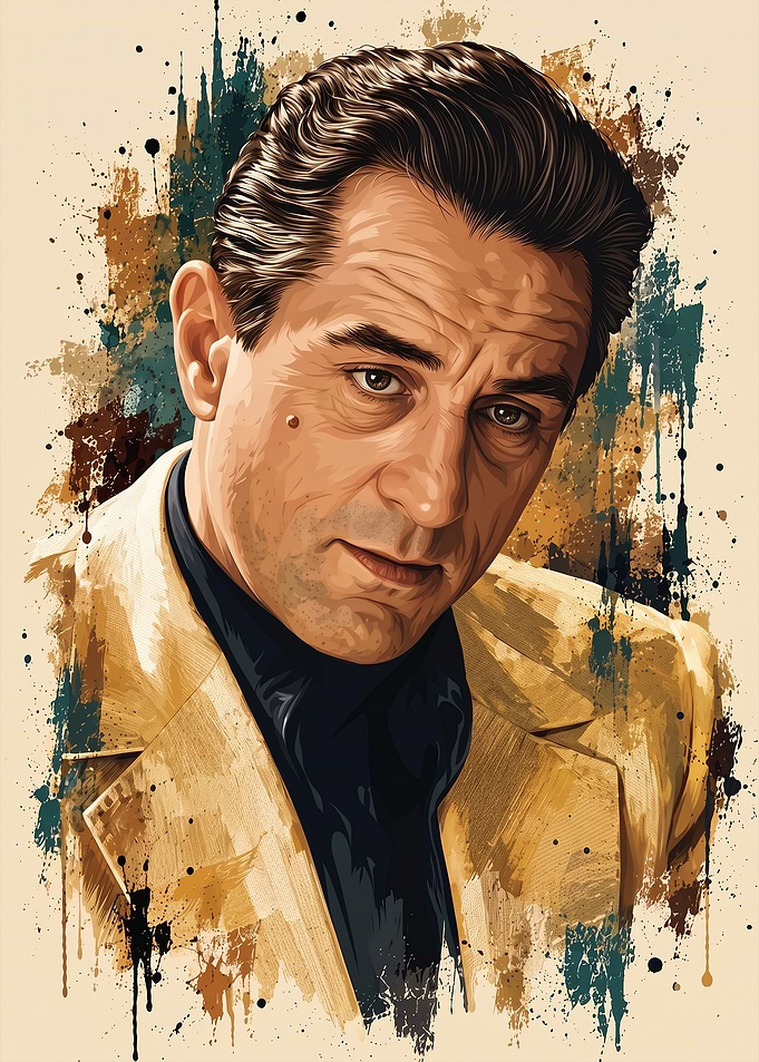 Robert De Niro Portrait Art