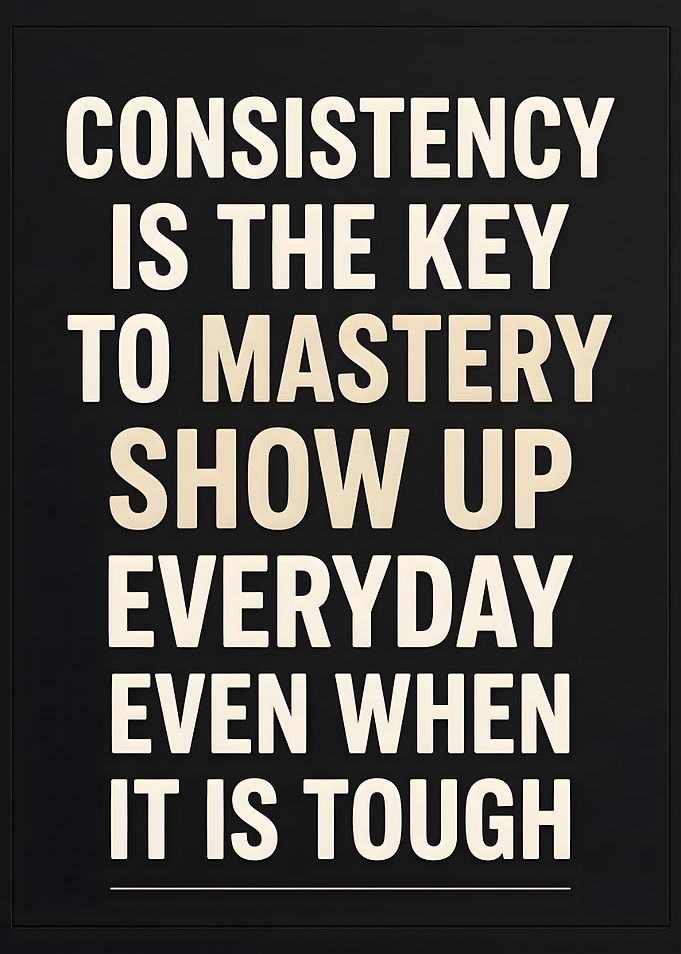 Consistency is the Key to Mastery