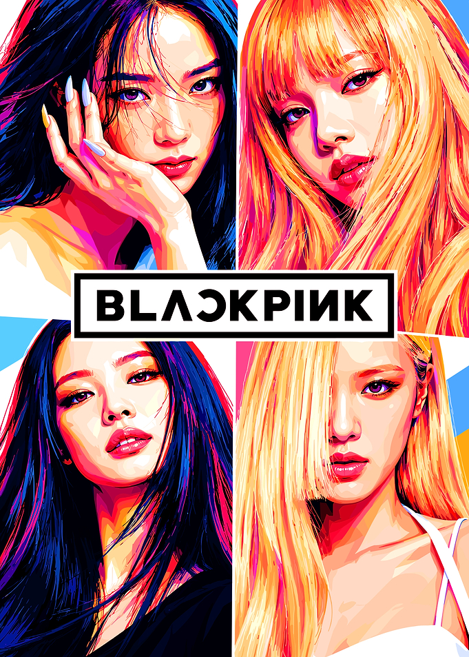 BLACKPINK Members Pop Art Poster