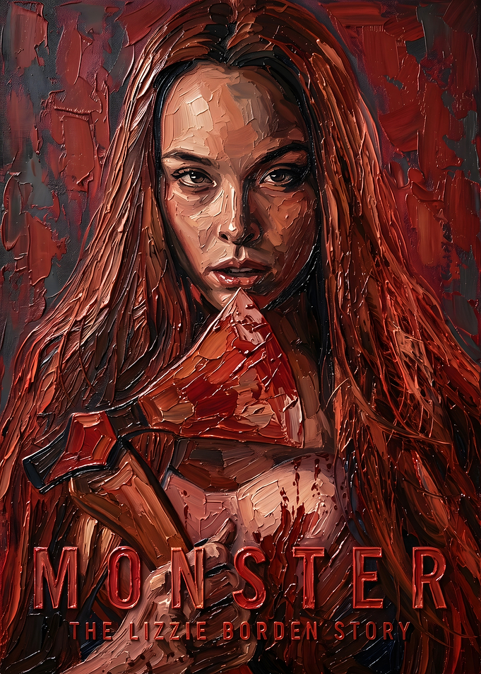 Lizzie Borden Monster Oil Painting